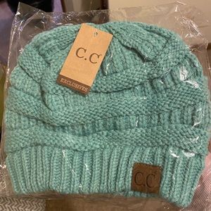 Teal CC Beanie.